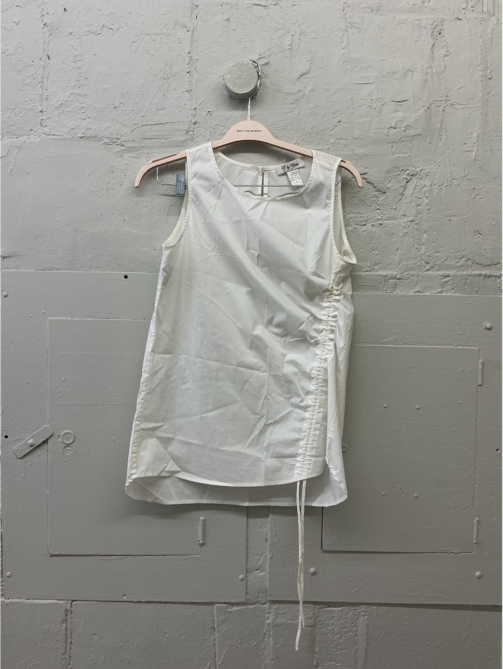 Z by Zelda White Sleeveless Drawstring Blouse